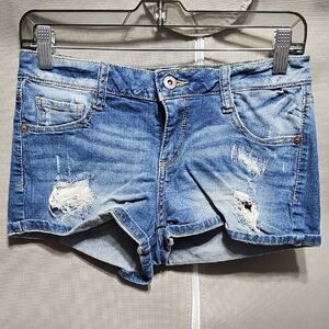 Arizona Jean Company Light Blue Ripped Shorts
